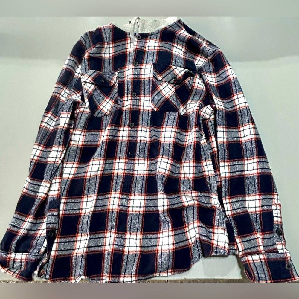 (3 for $25) Aeropostale Plaid Flannel (Men’s XL) (Orange,Blue,Black,White)